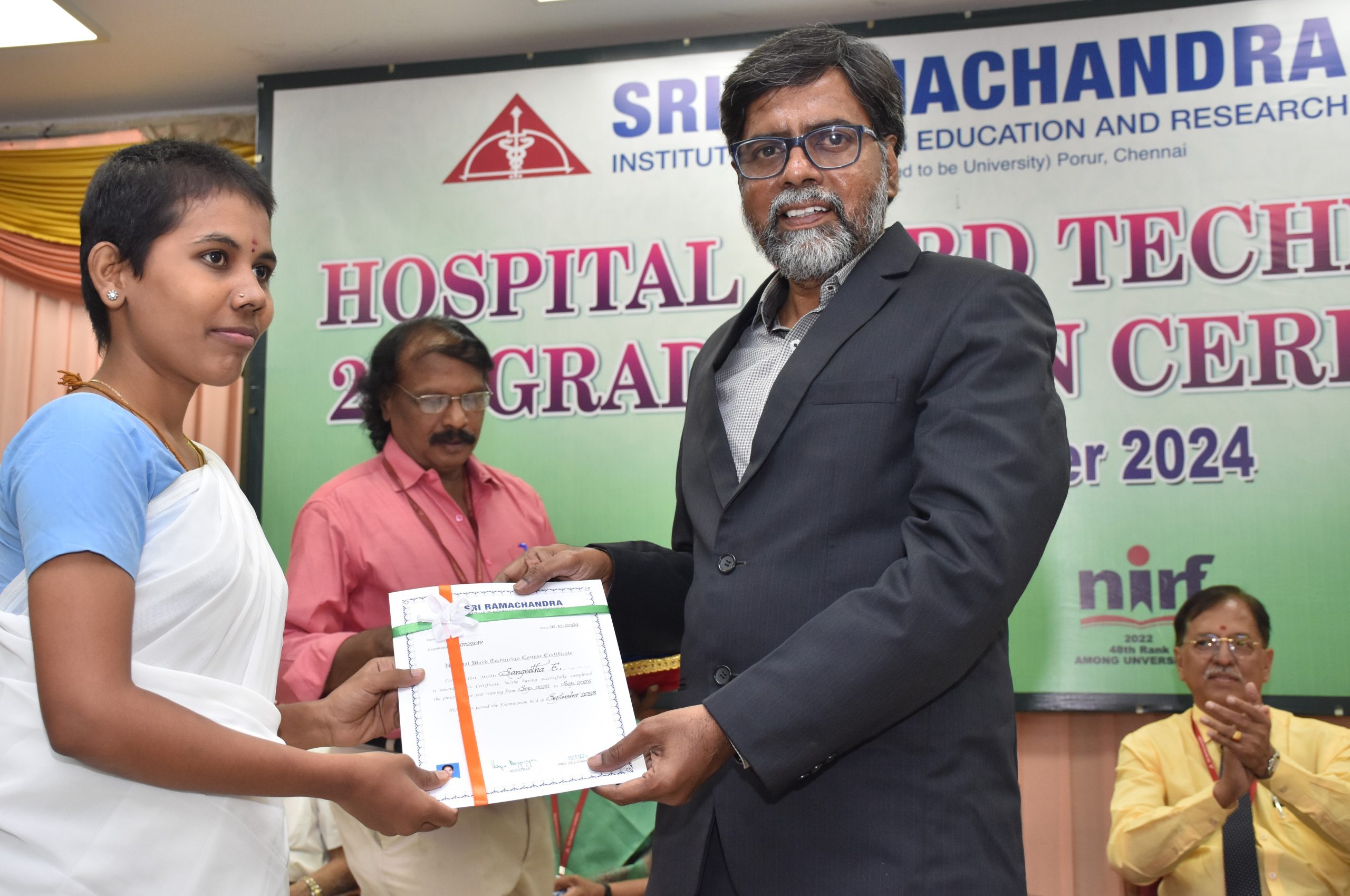 Hospital ward technician’s graduation ceremony