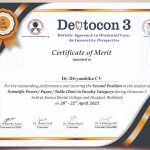 Best paper second place- Dentocon 3 – Holistic approach in Orodental care: An Innovative Perspective at Seema Dental College and Hospital, Rishikesh