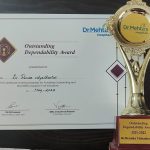 Outstanding Dependability Award from Dr Mehta's Hospital 2022 