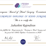 Fellow European Board of Hand Surgery