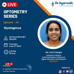 Resource person and Moderator of  Dr.Agarwal's Optometry Online series program on Nystagmus during June 2024