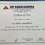 Dr.Hema Sudhakar Gold Medal 