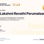 Top 1% in International Teachers Olympiad  in 2023