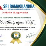 Certificate of Recognition 