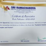 Book Publication Award from SRIHER (2023)
