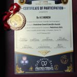 Received the Gold Medal and shortlisted in the top 15 oral presentation - PEDOVERSE Grand Scientific Awards (Faculty Category) in 19th ISPPD PG Convention (2023)