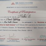Certificate of participation 