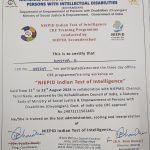 Certificate of training 