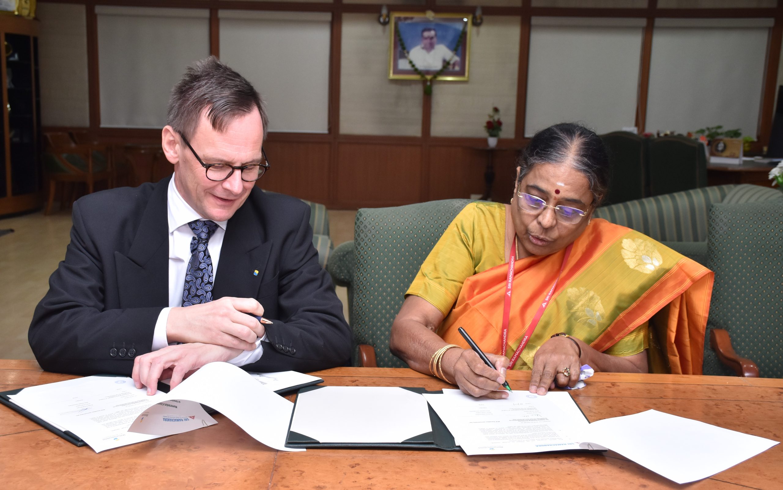 SRIHER TIES WITH MID SWEDEN UNIVERSITY IN JOINT RESEARCH AND STUDENT FACULTY EXCHANGE