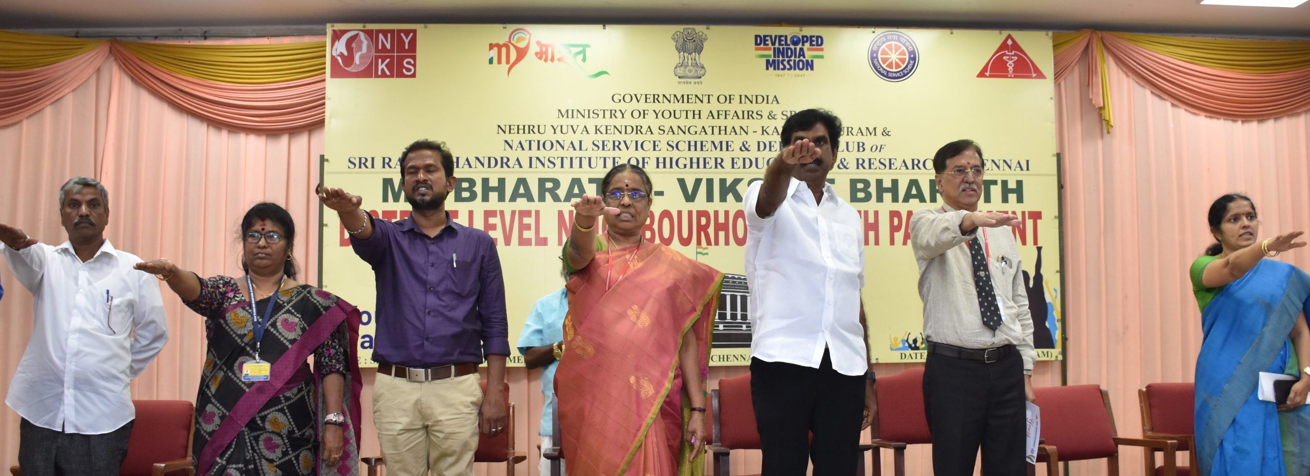 SRIHER STUDENTS DEBATE                   ‘ONE NATION ONE POLL’