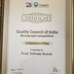 Quality Council of India Award, Ministry of Commerce and Industry, Govt. of India 