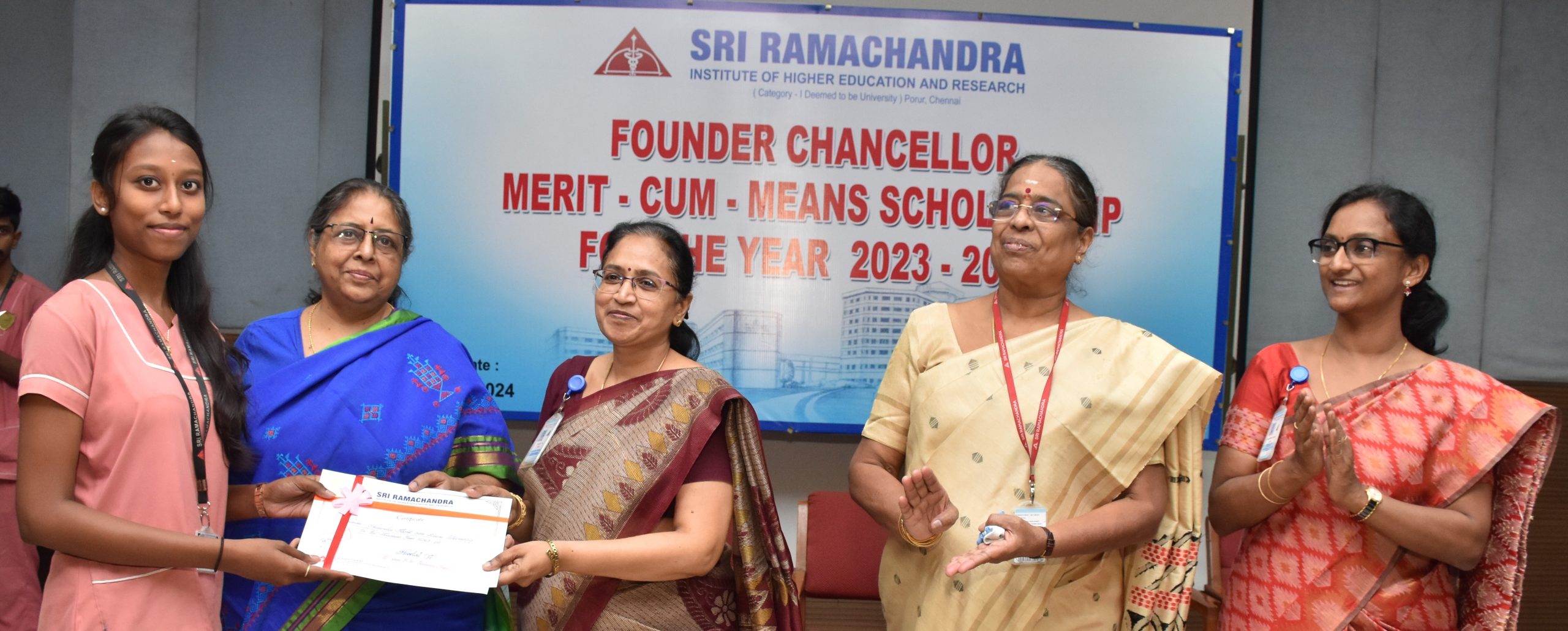 FOUNDER CHANCELLOR MERIT CUM MEANS SCHOLARSHIP FOR THE YEAR 2023-24