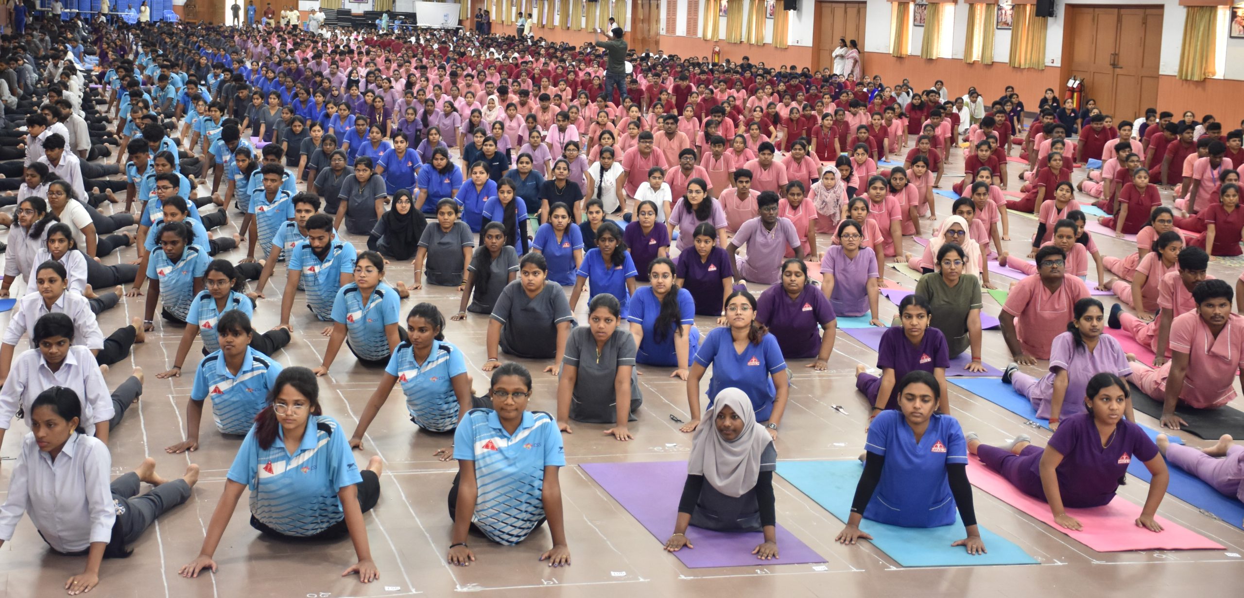 SRIHER STUDENTS SET WORLD RECORD IN YOGA