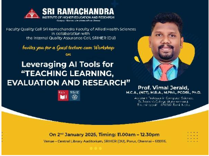 Leveraging AI Tools for “TEACHING LEARNING, EVALUATION AND RESEARCH”