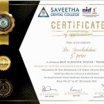 3rd best paper at the 2nd National Conference on Integrated Public Health and Management at SDC 