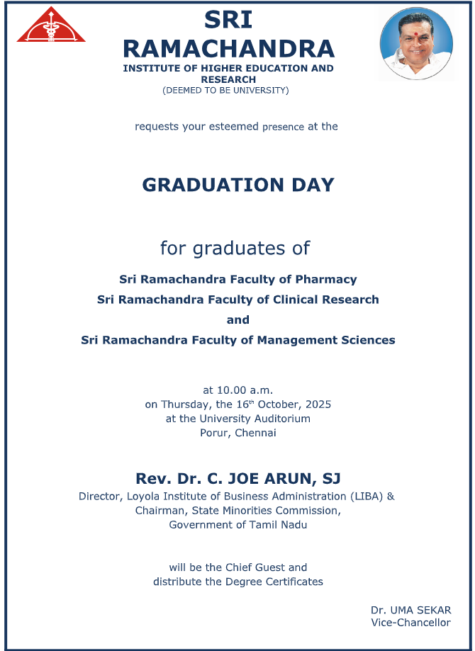 Graduation Day – 2025 (16th Oct – 10.00AM)