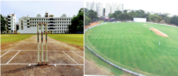 Cricket match in progress