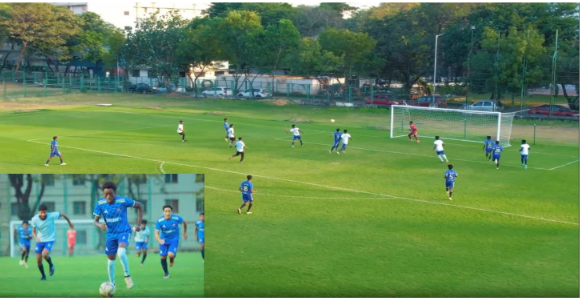 Football match action