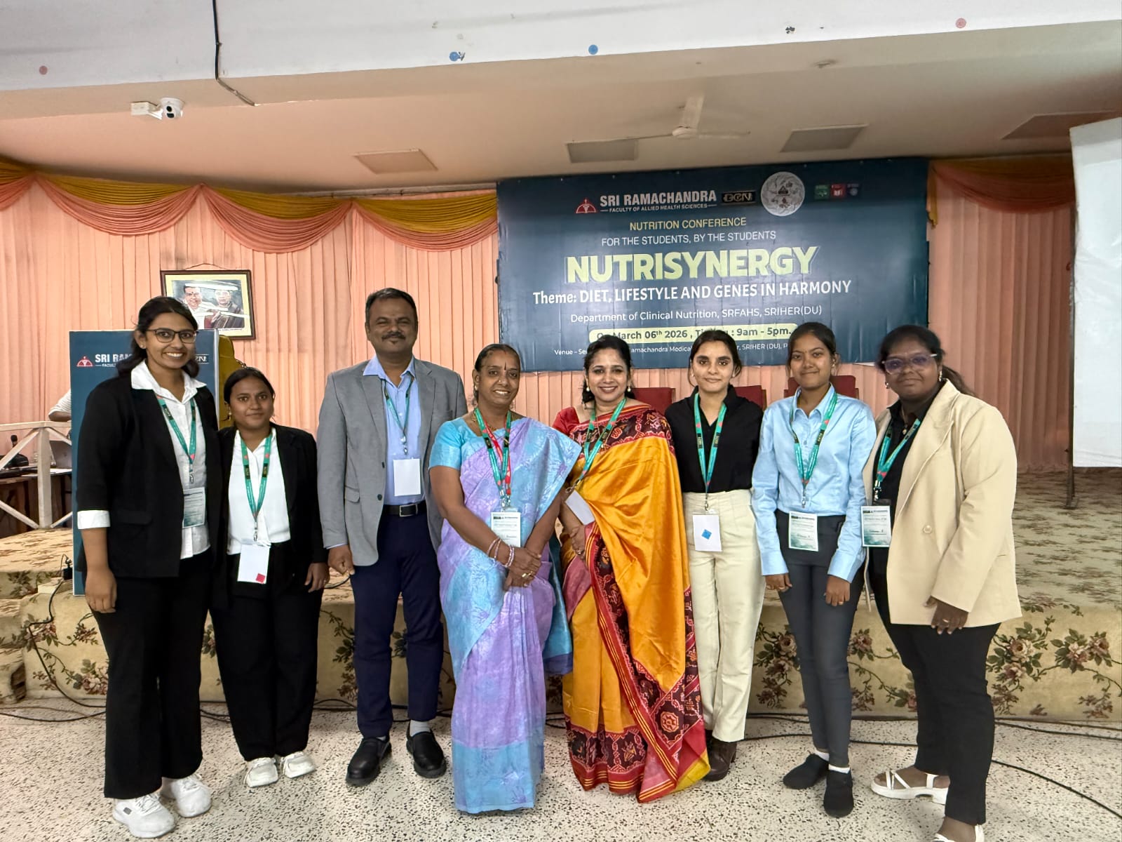 The Department of Clinical Nutrition, SRFAHS, SRIHER (DU), successfully organized the conference “NUTRISYNERGY 2026”