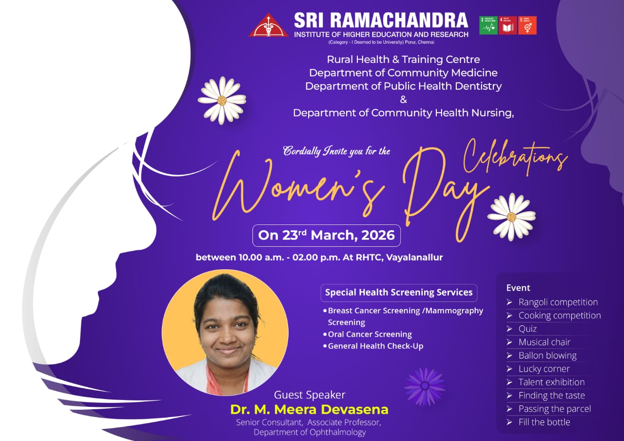 Women’s Day Programme at RHTC, Vayalanallur