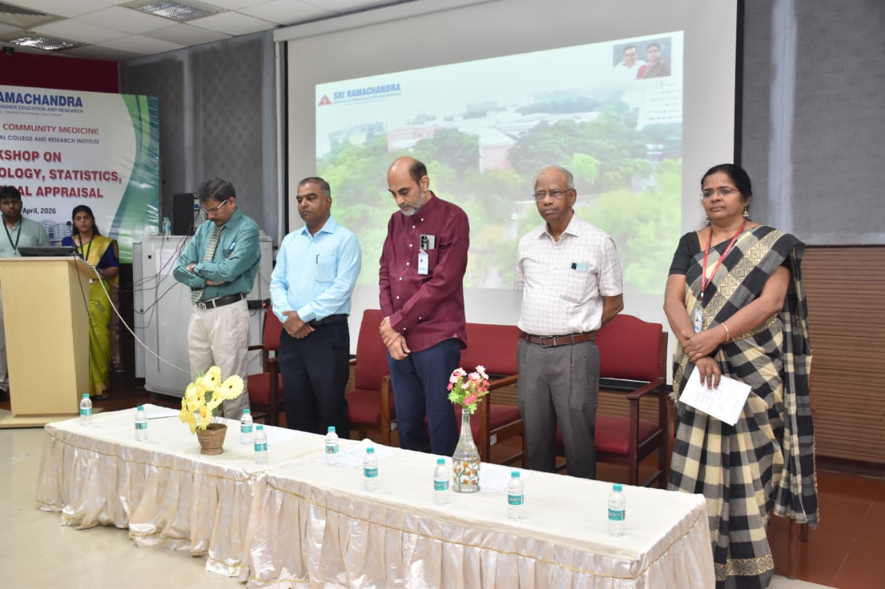 Epidemiology Workshop 2026 Community Medicine SRIHER